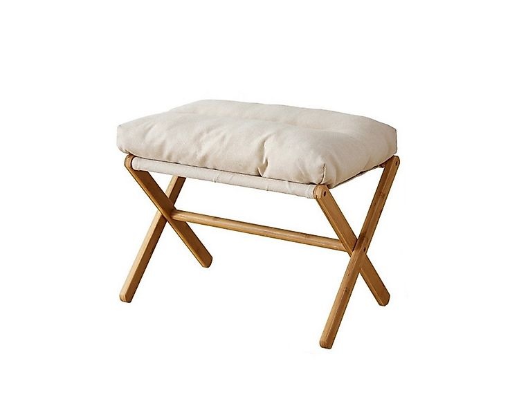CHZIMADE Hocker Moderner Fußhocker-Stuhl, faltbarer Bambusstuhl fürs Wohnzi günstig online kaufen