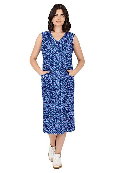 Phistan Tunikakleid Kittel mit Knöpfen – Blumenmuster günstig online kaufen