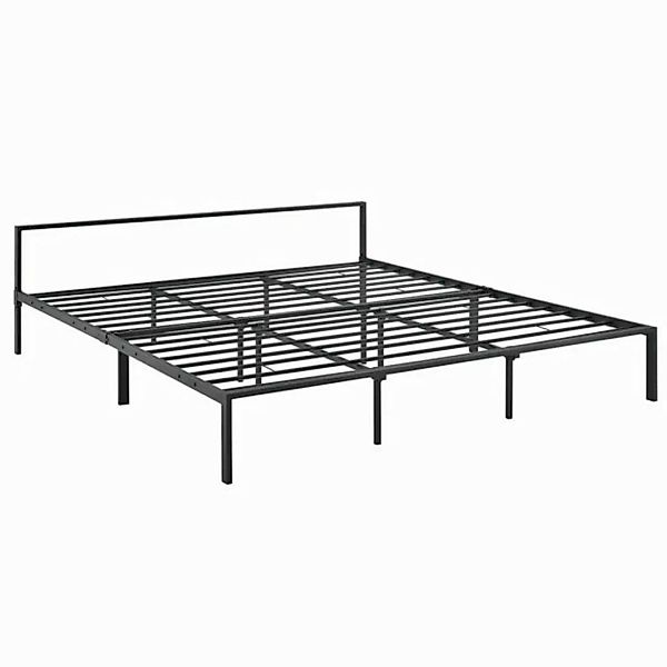 en.casa Metallbett, »Imatra« Bettgestell 180 x 200 cm Stahl Schwarz günstig online kaufen