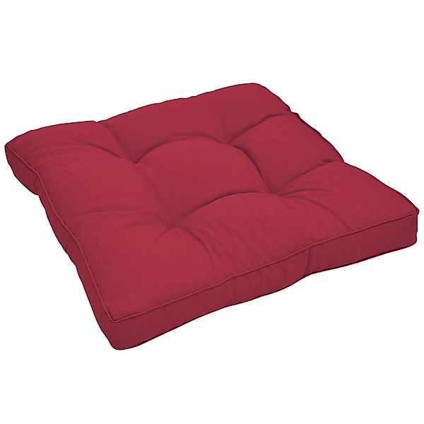 Beautissu Xluna Loungekissen Sitz 60x60x10cm Rot günstig online kaufen