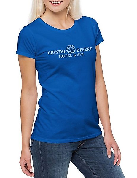 Urban Backwoods Print-Shirt Texas Crystal Desert Hotel Damen T-Shirt Midnig günstig online kaufen