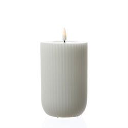 Deluxe Homeart LED-Kerze Mia gerillt Echtwachs günstig online kaufen