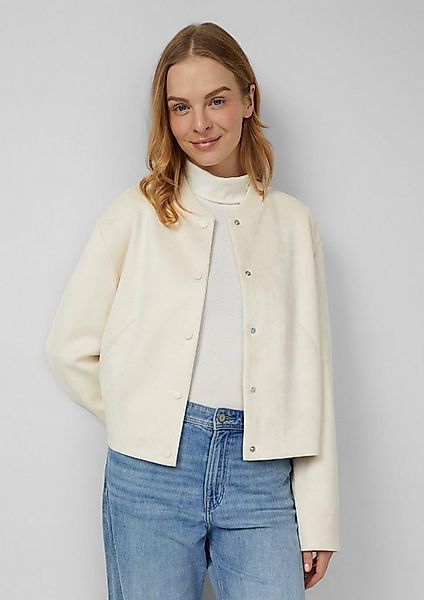 s.Oliver Funktionsjacke Indoor-Jacke Blouson in Veloursleder-Optik günstig online kaufen