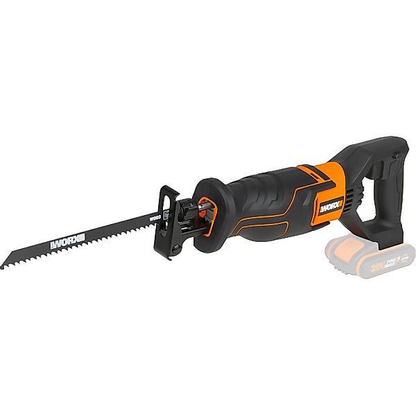 Worx Akku-Säbelsäge WX500.9, Hublänge 20 mm, variable Geschwindigkeit, ohne günstig online kaufen