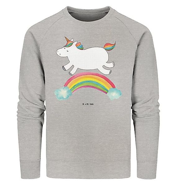 Mr. & Mrs. Panda Longpullover Einhorn Regenbogen Größe XXL - Heather Grey - günstig online kaufen