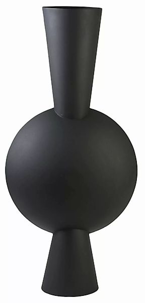Light & Living Vasen Kavandu Vase matt schwarz 48 x 21 x 98,5 cm (schwarz) günstig online kaufen