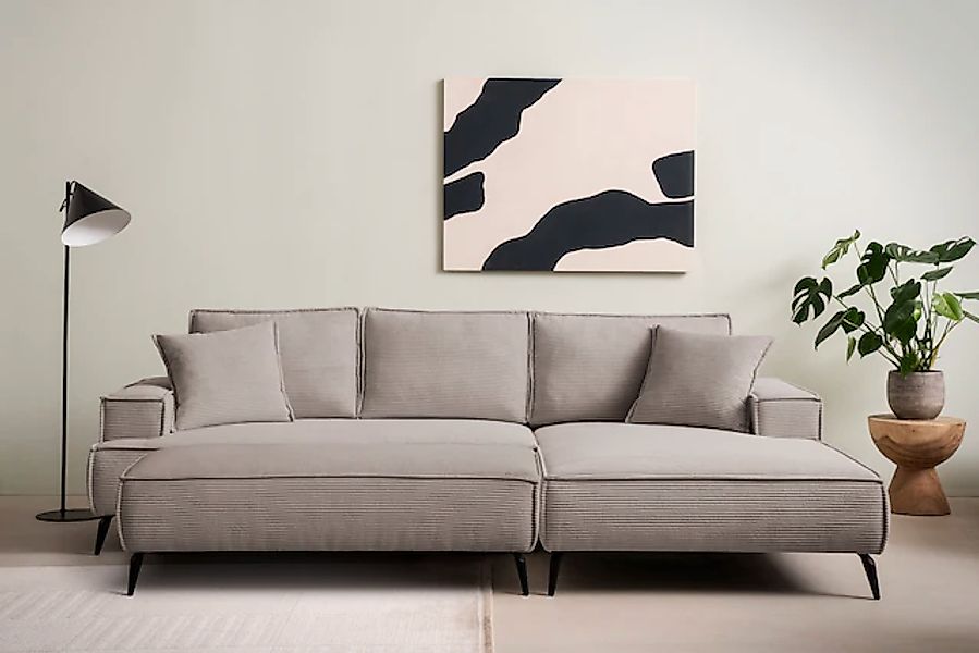 Home affaire Sitzgruppe »TVINNU, Polsterecke L-Form, Schlaffunktion, mit Ho günstig online kaufen