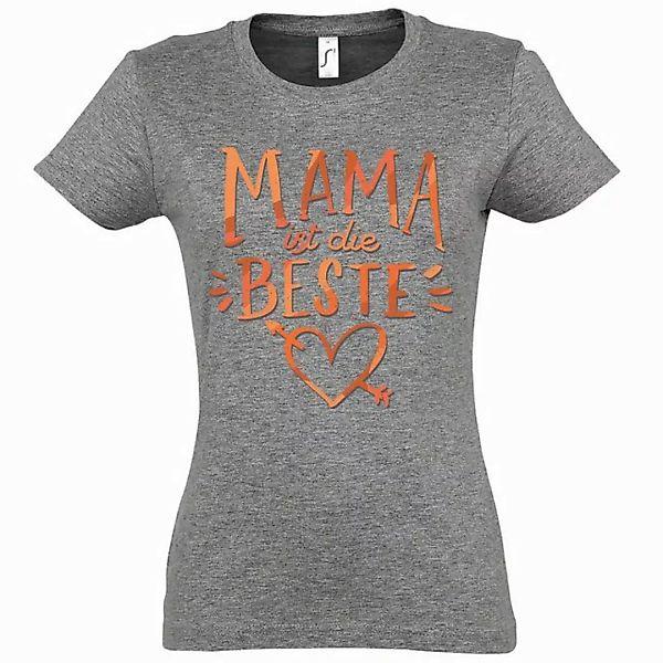 Youth Designz T-Shirt Mama Ist Die Beste Damen T-Shirt mit trendigem Frontp günstig online kaufen