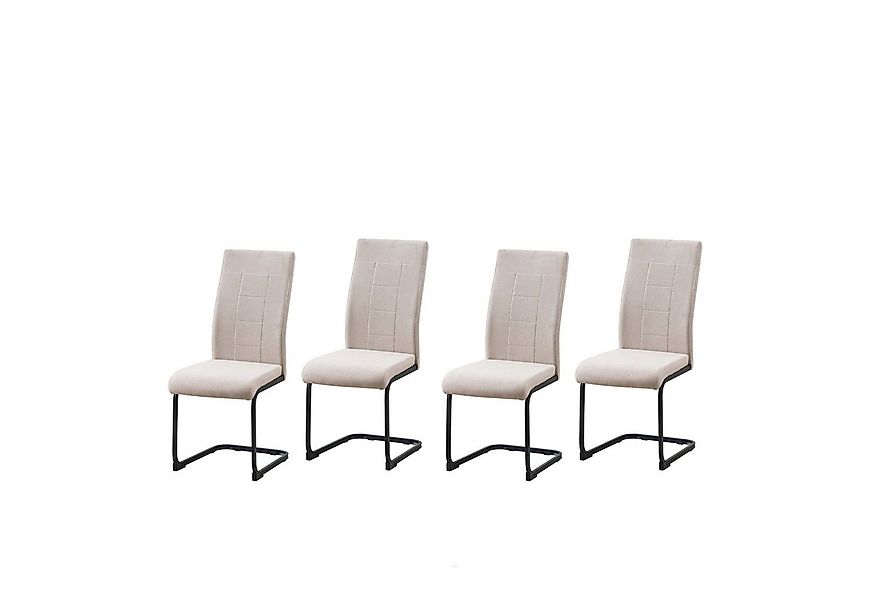 HTI-Line Freischwinger Schwingstuhl 4er-Set Creme LennyP (Set, 4 St), Freis günstig online kaufen