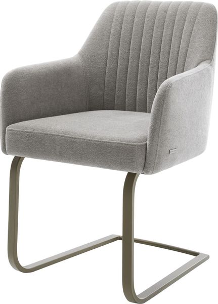 DELIFE Polsterstuhl Greg-Flex, Freischwinger flach Effektfinish günstig online kaufen