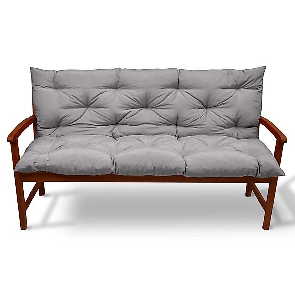 Beautissu Flair BR Bankauflage 180x50cm Hellgrau günstig online kaufen