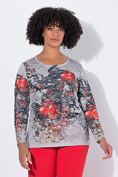 Angel of Style T-Shirt T-Shirt A-Linie Flügel-Herz-Motiv Langarm günstig online kaufen