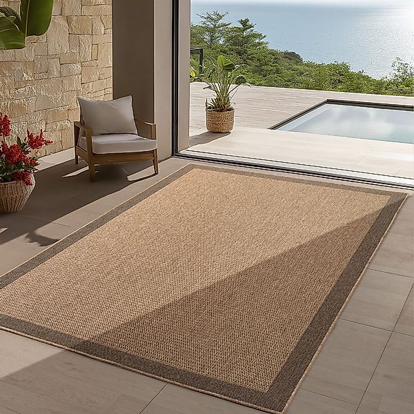 Teppium Teppich Natürlicher Jute-Optik Outdoor-Stil, Rechteckig, günstig online kaufen