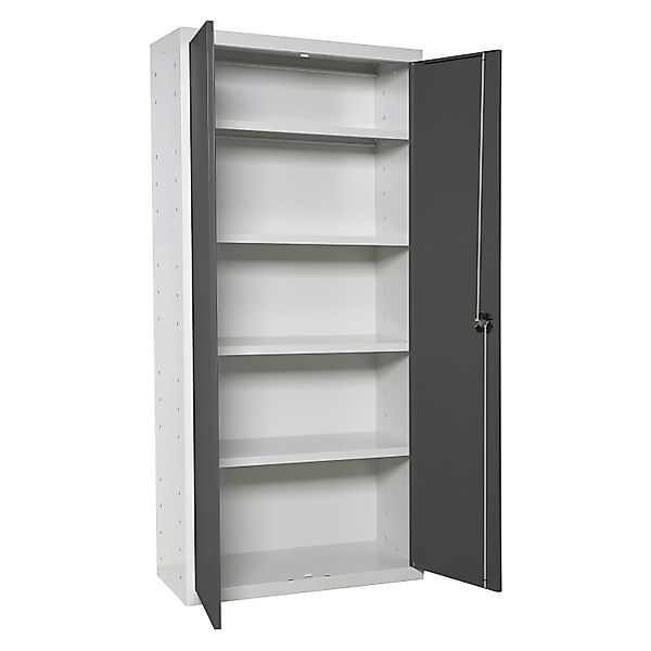 PROREGAL Stahlschrank AMEGO HxBxT 180 x 80 x 40 cm 4x Fachboden Anthrazit-W günstig online kaufen