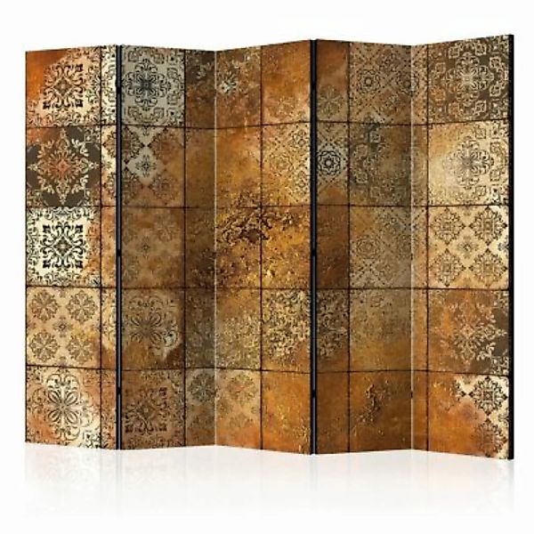 artgeist Paravent Old Tiles II [Room Dividers] grau/braun Gr. 225 x 172 günstig online kaufen