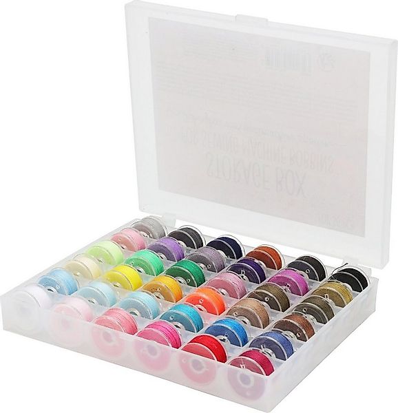 Koopman Nähspulenbox Bunt 14x12cm 36 Spulen Nähgarn, (1-St), Nähset, Kunsts günstig online kaufen