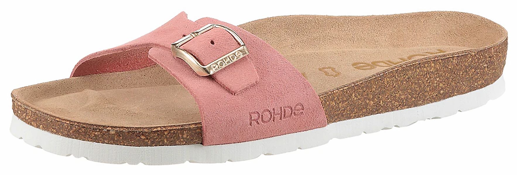 Rohde Pantolette Sommerschuh, Schlappen mit vorgeformtem Softfußbett günstig online kaufen