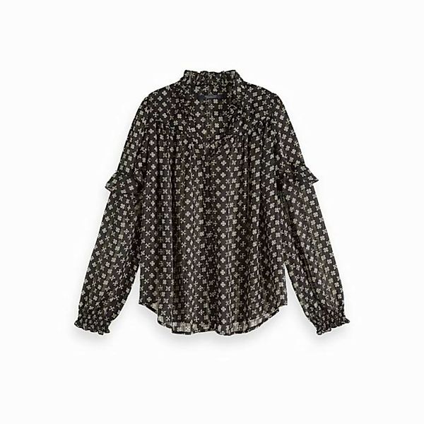 Maison Scotch Blusenshirt Maison Scotch Damen Bluse Sheer Ruffle Top 153762 günstig online kaufen