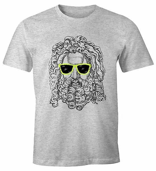 MoonWorks Print-Shirt Stylisches Herren Shirt Beim Bart des Sokrates Beard günstig online kaufen