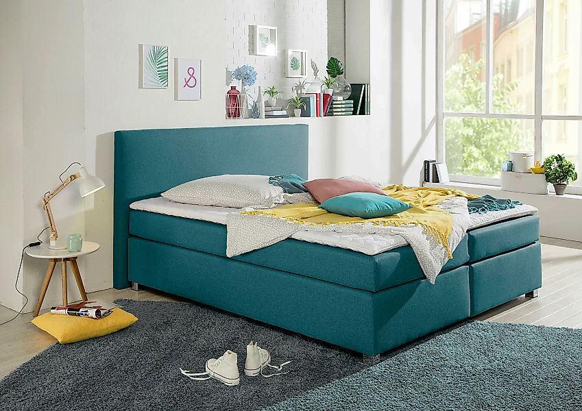 INOSIGN Boxspringbett "Eliana", inkl. Topper, in 4 Breiten, 3 Matratzenarte günstig online kaufen