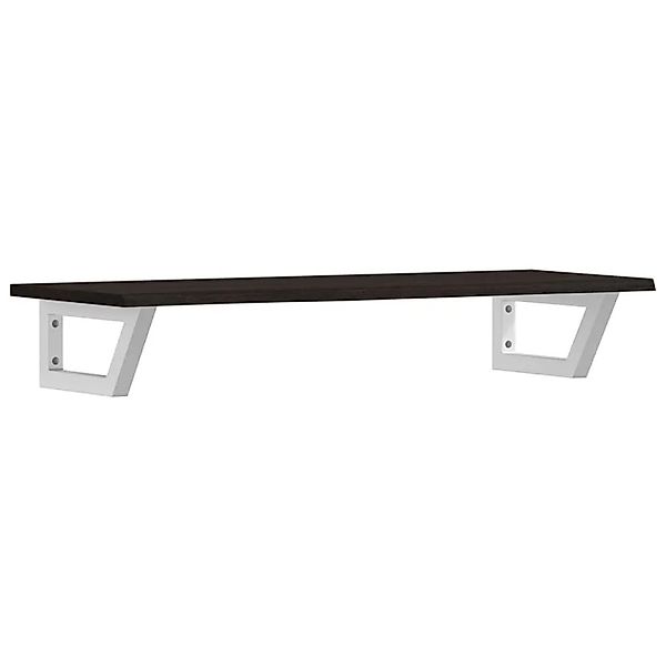 vidaXL Waschtischplatte mit Halterung Stahl und Massivholz Eiche 3302590 günstig online kaufen