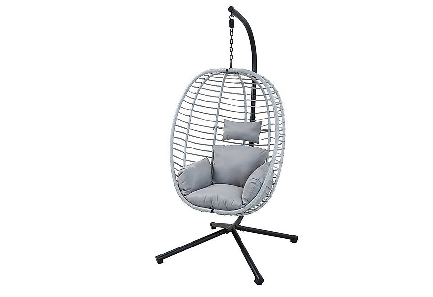 SVITA Hängesessel BELLY, mit Gestell, inkl. Kissen, Polyrattan, klappbar, G günstig online kaufen
