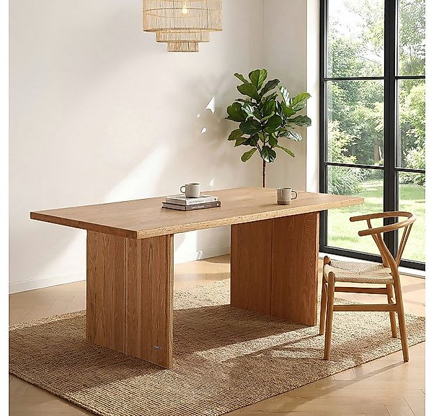 HOME DELUXE Esstisch Eiche geölt – FONTAR, 180 x 90 x 75 cm hochwertiges Ei günstig online kaufen