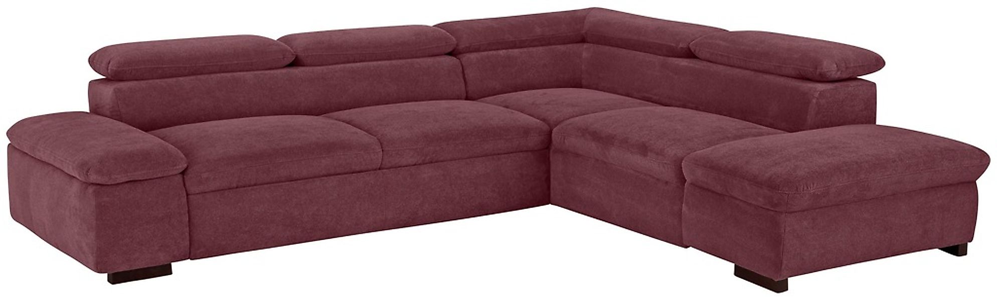 Home affaire Ecksofa "Alberto L-Form" mit Kopfteilverstellung, wahlweise mi günstig online kaufen