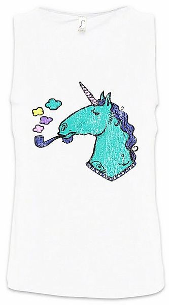 Urban Backwoods Tanktop Smoking Unicorn Ärmelloses T-Shirt Einhorn Comic An günstig online kaufen
