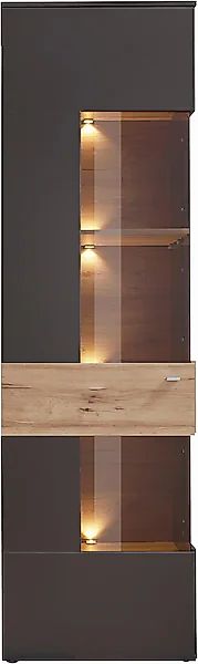 FORTE Vitrine "Como" Vitrine, Glastüre, LED Beleuchtung, Soft Close Linksan günstig online kaufen