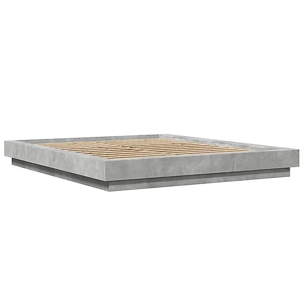 vidaXL Bettgestell Betongrau 150x200 cm Holzwerkstoff 3281185 günstig online kaufen