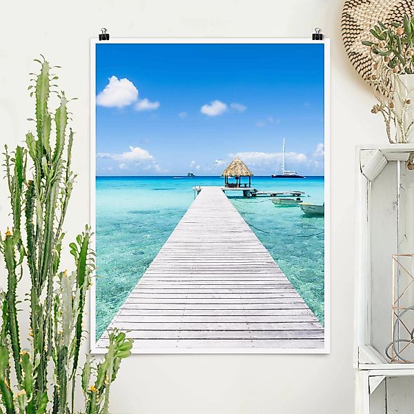 Poster Urlaub in den Tropen günstig online kaufen