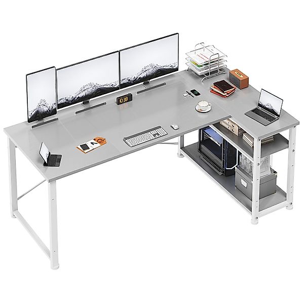 HOMALL Computertisch Eckschreibtisch Reversibel L Förmiger günstig online kaufen