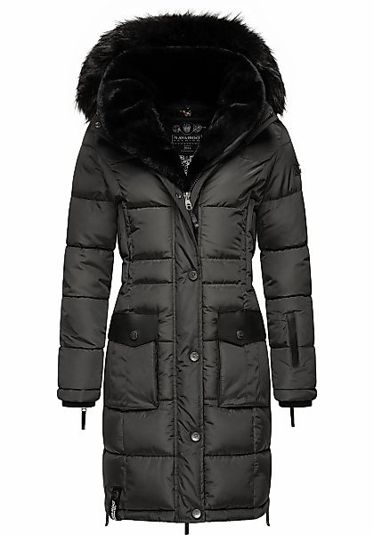 Navahoo Steppmantel "Sinja" stylischer Winter Parka mit edlem Fellimitat günstig online kaufen