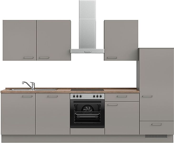 nobilia® Küchenzeile »"Laser I", Ausrichtung wählbar, Breite 300 cm« vormon günstig online kaufen