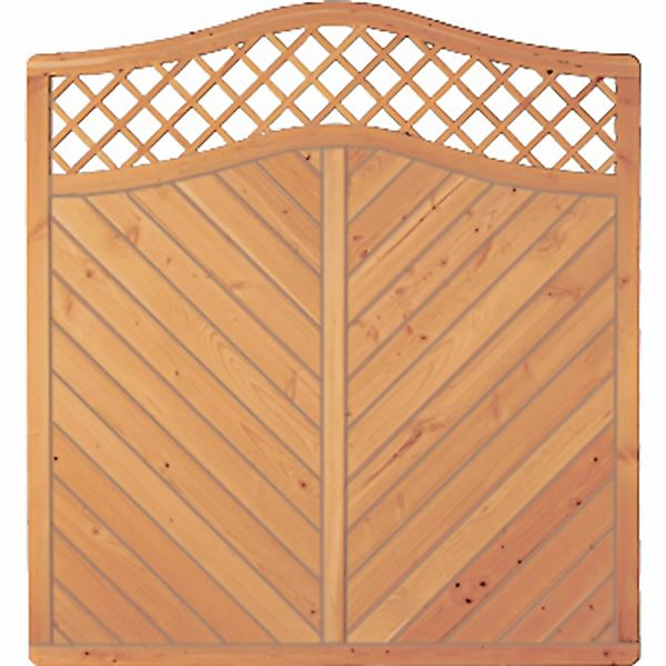 T & J Sichtschutzzaun Classico mit Rankgitter Douglasie 180 x 180/190 cm günstig online kaufen