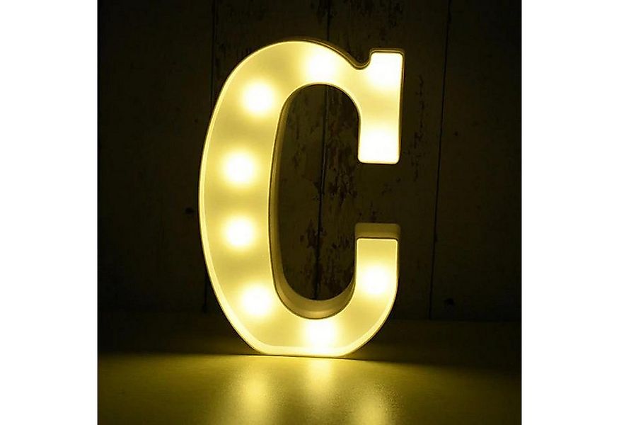 Kopper-24 LED Dekofigur LED Leuchtbuchstabe 3D, 22 cm Buchstabe C, LED günstig online kaufen