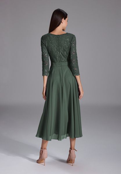 SWING Cocktailkleid Taillierte Passform mit ausgestelltem günstig online kaufen