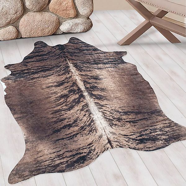 Ayyildiz Teppiche Teppich "ETOSHA 4115" tierfellförmig 6 mm Höhe Pflegeleic günstig online kaufen