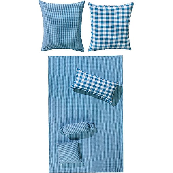 Erwin Müller Bettwäsche Wendebettwäsche, Seersucker, Karo günstig online kaufen