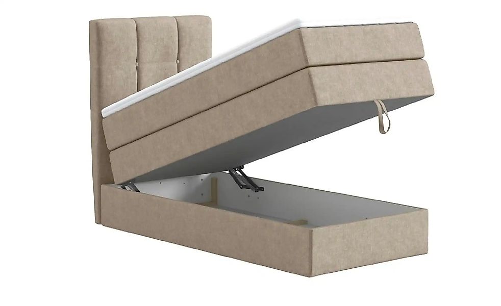 Boxspringbett mit Bettkasten Leeds ¦ beige Betten > Einzelbetten - Höffner günstig online kaufen
