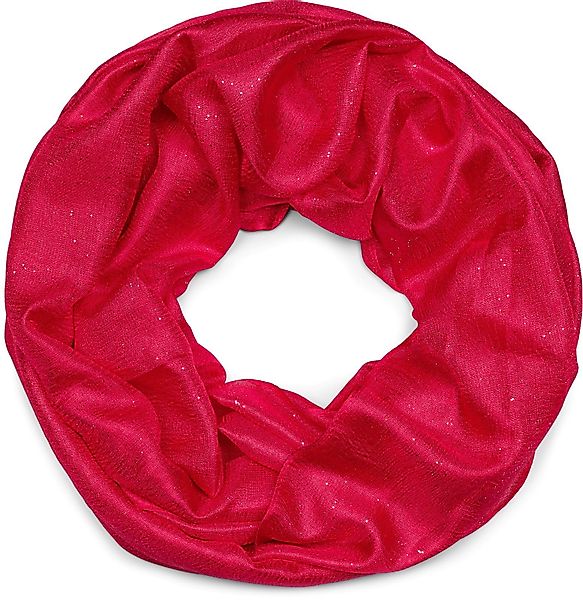 styleBREAKER Loop Seidiger Einfarbiger Loop Glitzer, günstig online kaufen