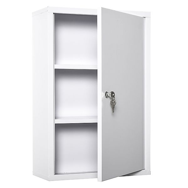 Kleankin Medizinschrank Erste-Hilfe-Schrank mit Schloss 3 günstig online kaufen