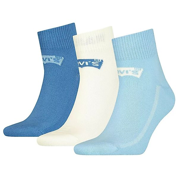 Levi´s ® Batwing Logo Mid Socken 3 Paare EU 35-38 Blue Combo günstig online kaufen