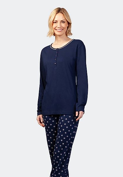 Hajo Schlafanzug Damen Schlafanzug, Premium Cotton Tencel günstig online kaufen