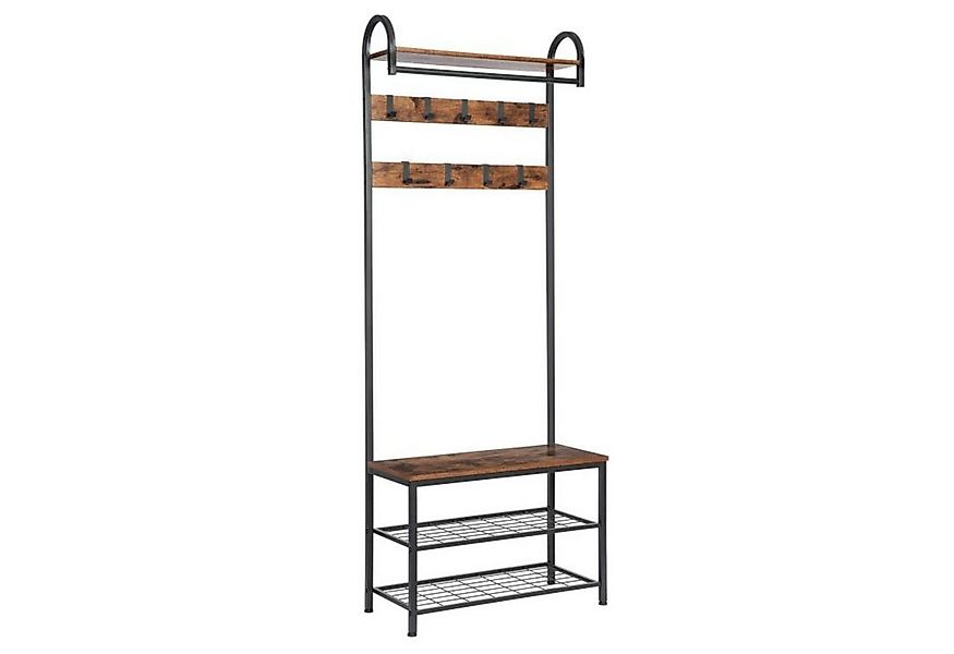 Hoobro Garderobenständer Garderoben-Schuhbank, Flurbaum mit Bank und Schuha günstig online kaufen