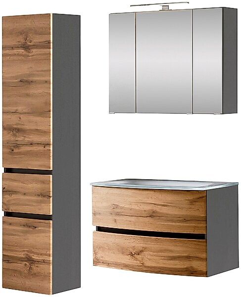 welltime Badezimmer-Set »Kaunas« Set, 3 Stk. tlg. günstig online kaufen