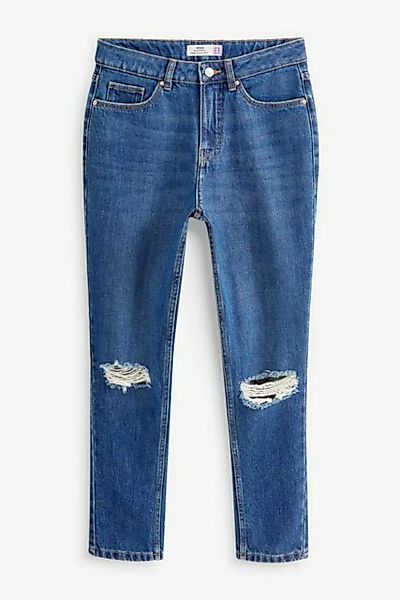Next Mom-Jeans Mom-Jeans mit aufgerissenem Knie (1-tlg) günstig online kaufen