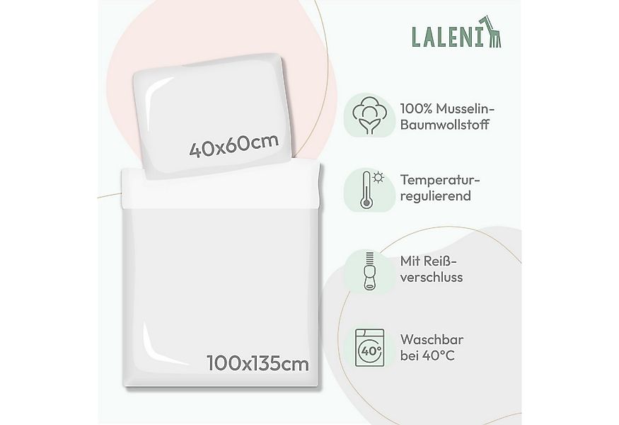 Laleni Kinderbettwäsche Kinderbettwäsche aus Baumwolle - Musselin Bettwäsch günstig online kaufen