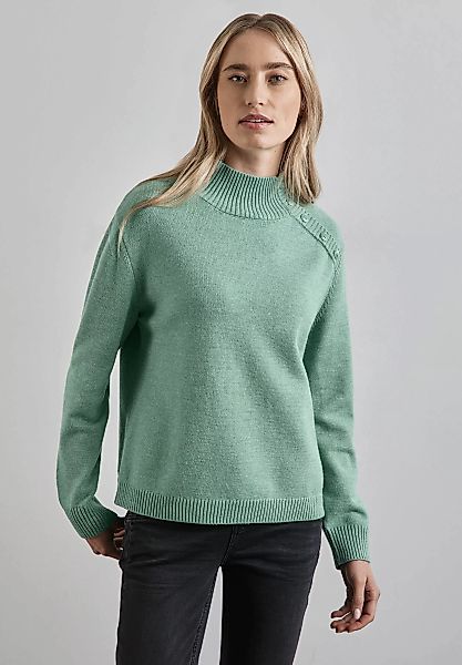 STREET ONE Strickpullover, mit Knopf Details günstig online kaufen